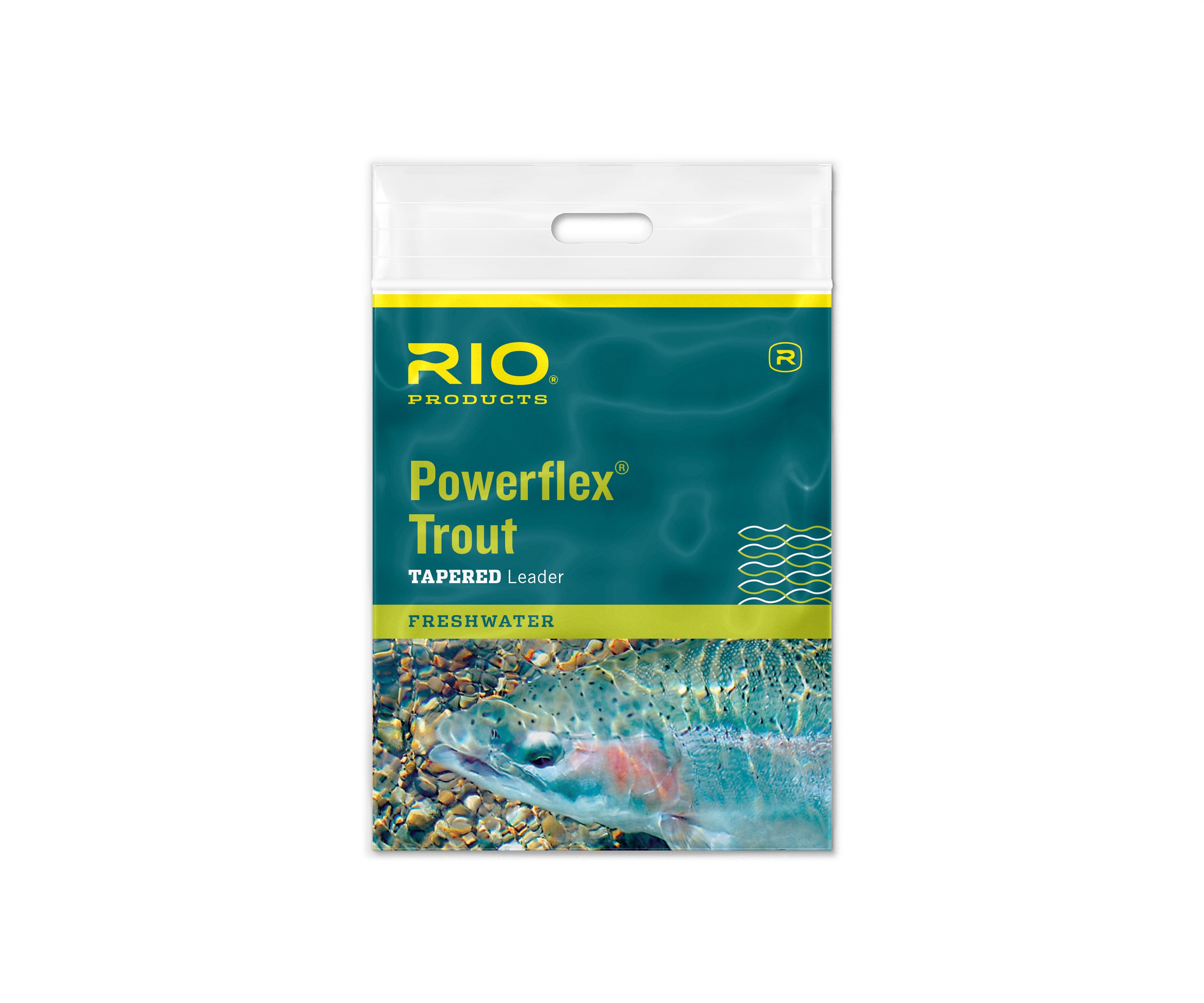 rio powerflex trout tapered leaders 9ft 3x 8.2lb nymphs flies streamers