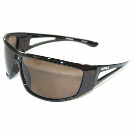 SHIMANO Polarized Fishing Sunglasses Brown